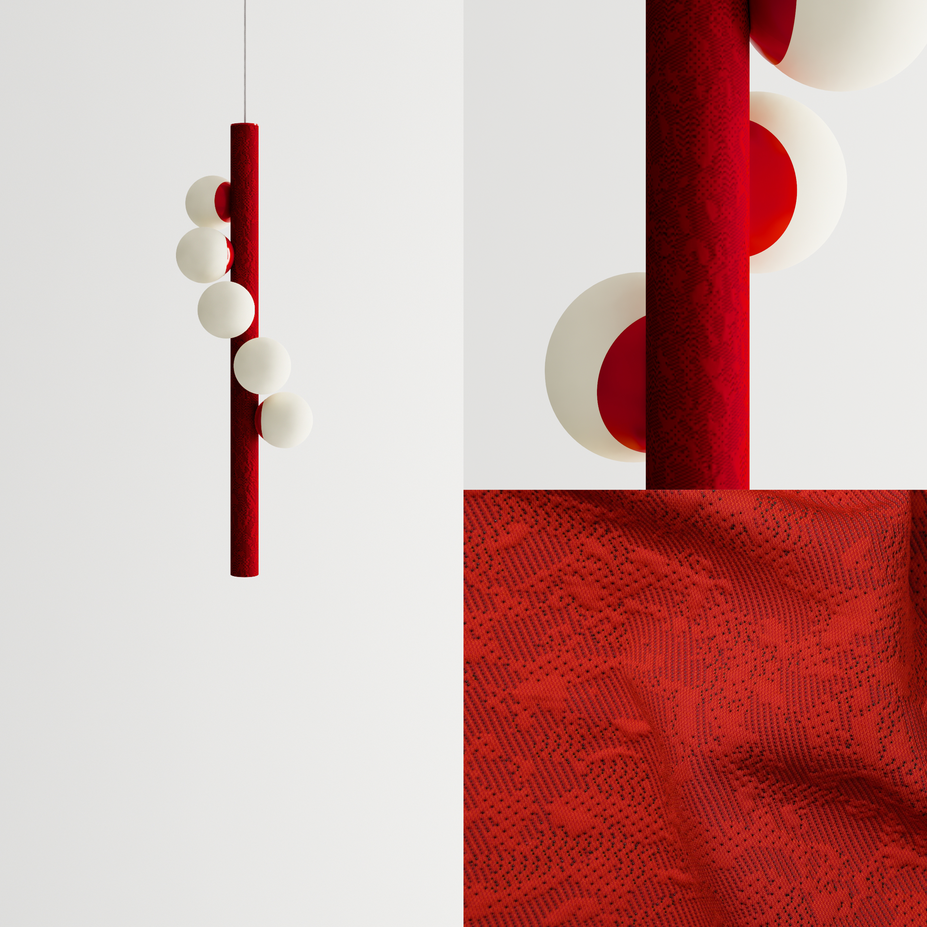 Willow Vertical Pendant - KNIT series