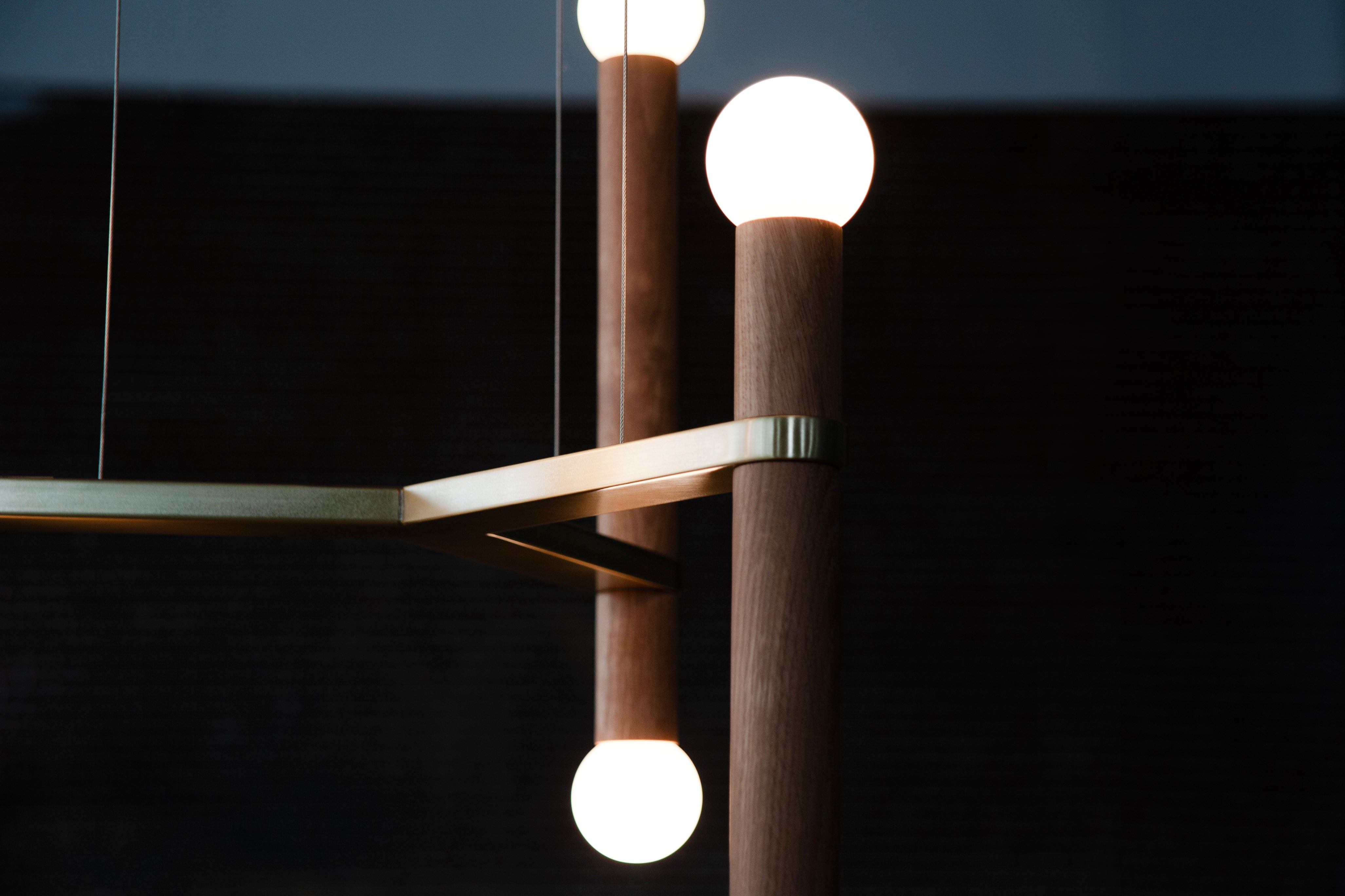 hollis morris molecule w.oak natural brass detail