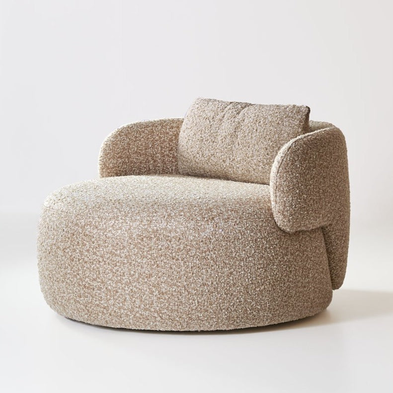 hollis morris shoal lounge chair boucle