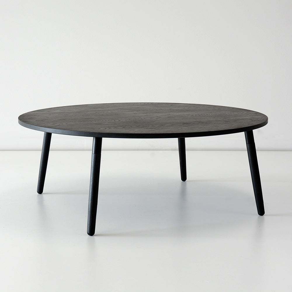 hollis morris crescenttown coffee table w.oak black