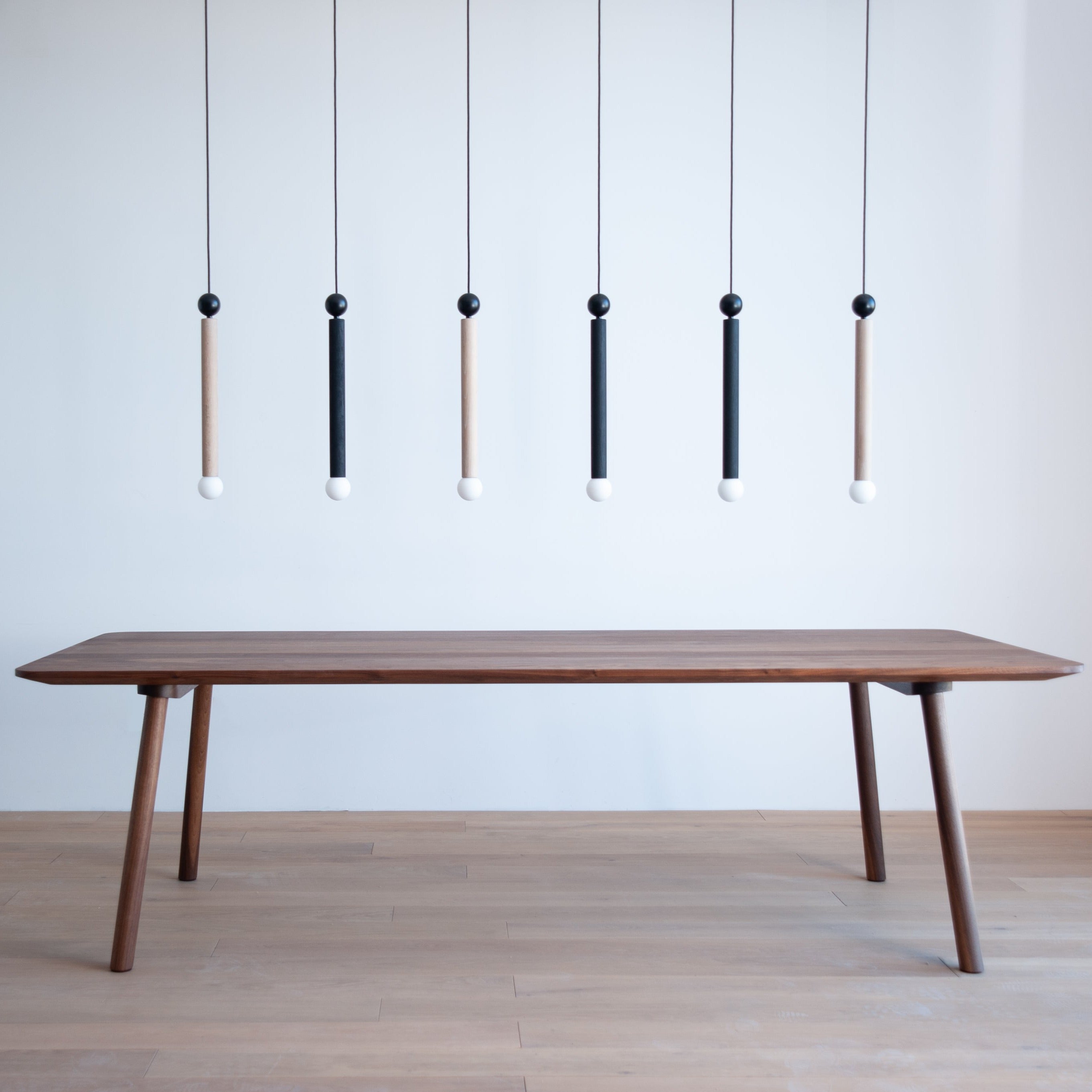 hollis morris sterling table walnut constellation pendants
