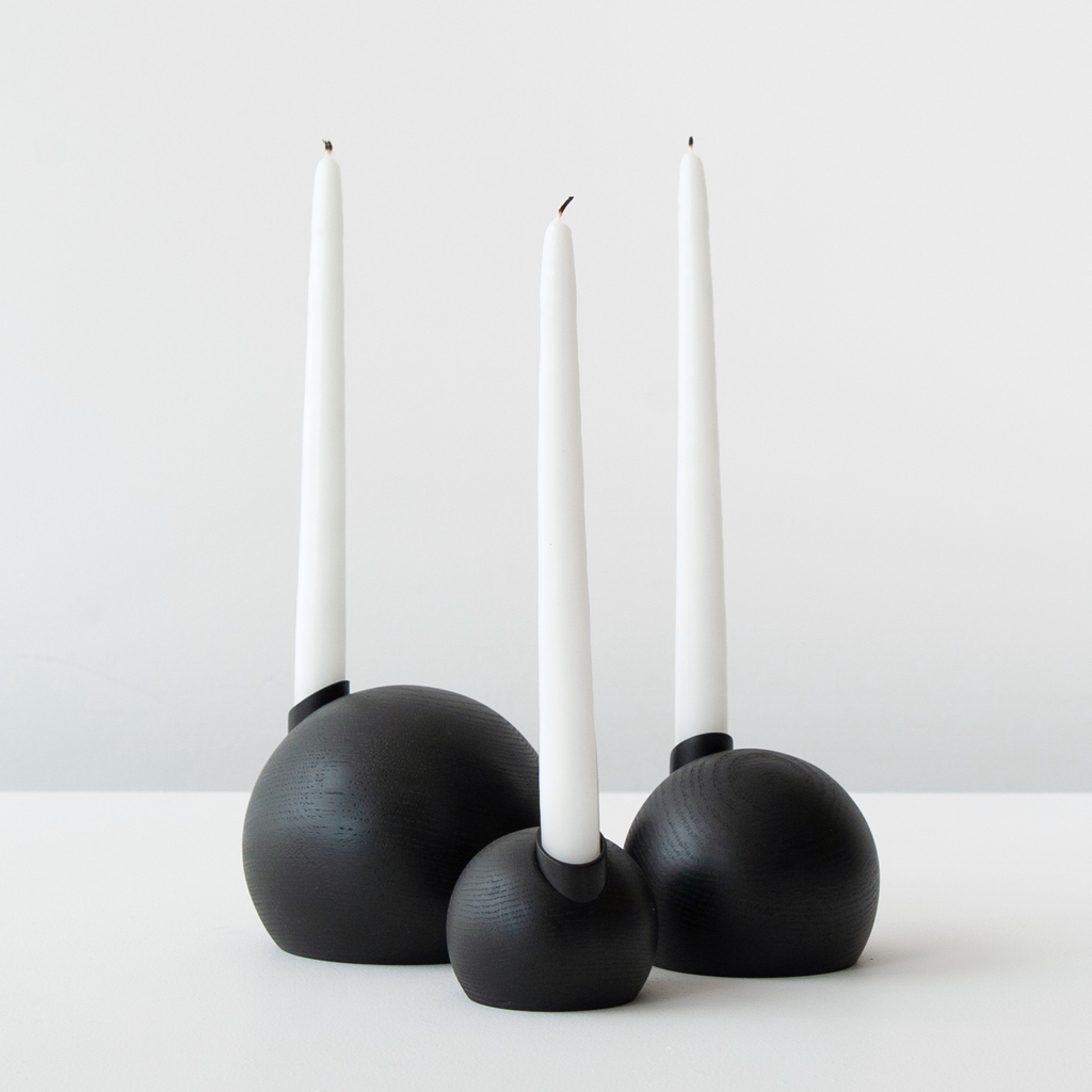 Limited Edition Pebble Candle Holder Trio