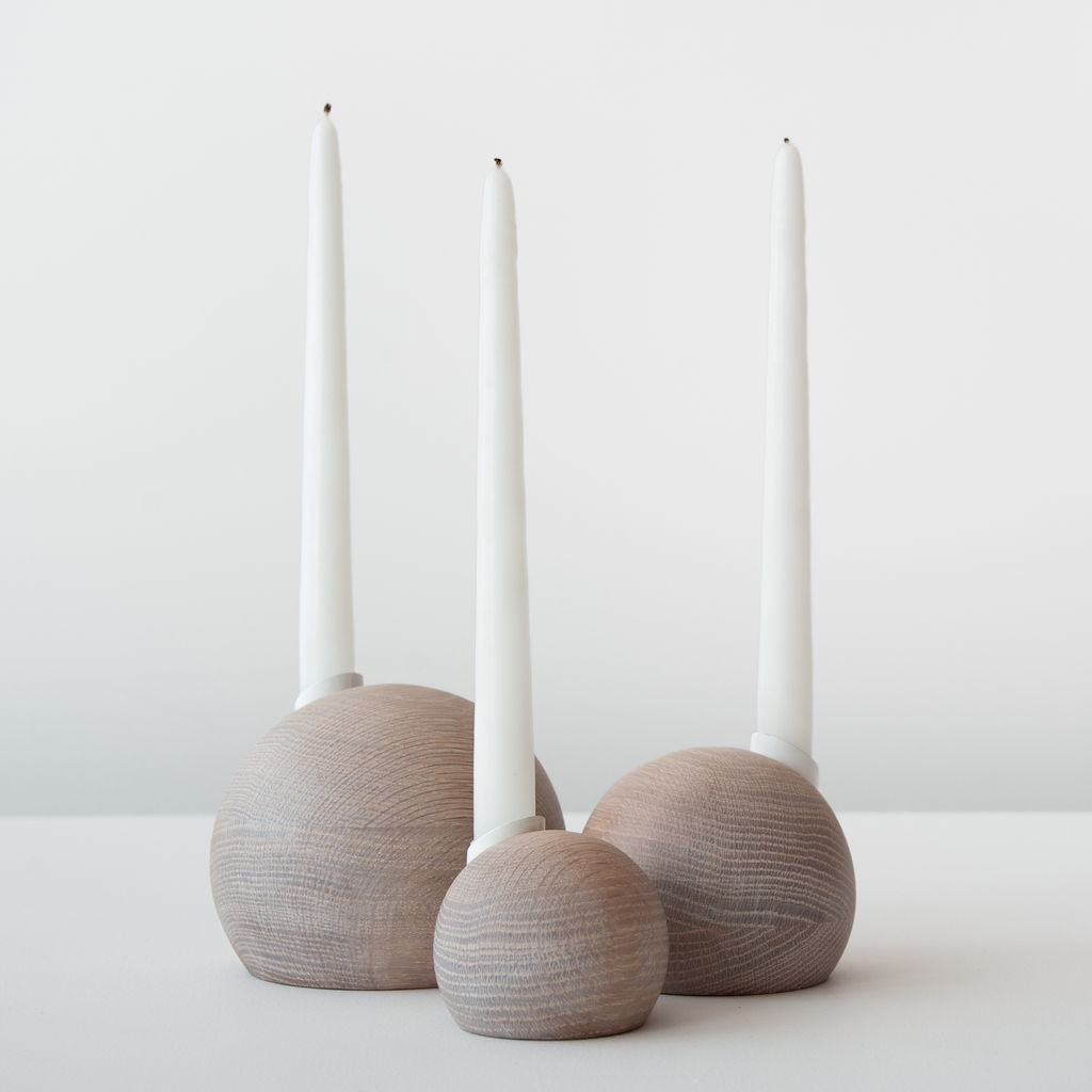 Limited Edition Pebble Candle Holder Trio