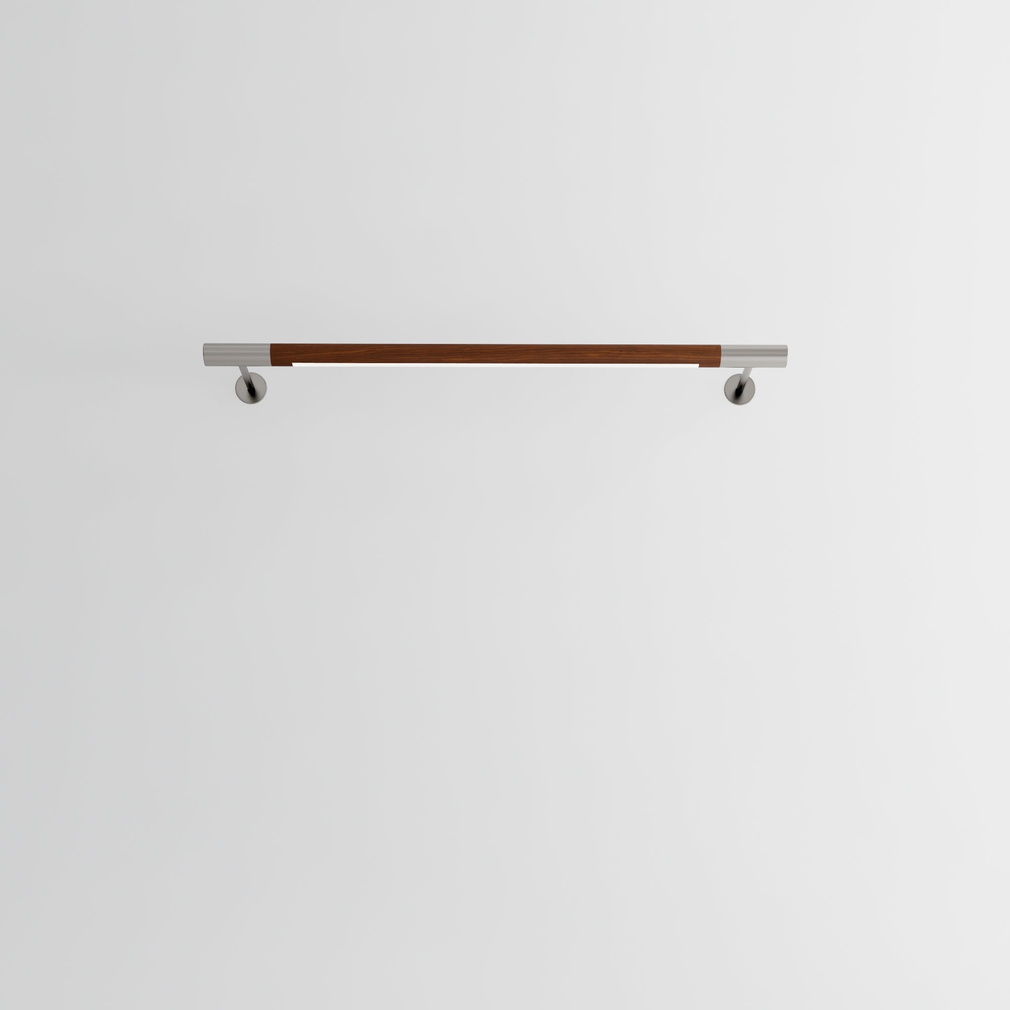 hollis morris Benn Sconce Art 4 Foot walnut natural stainless