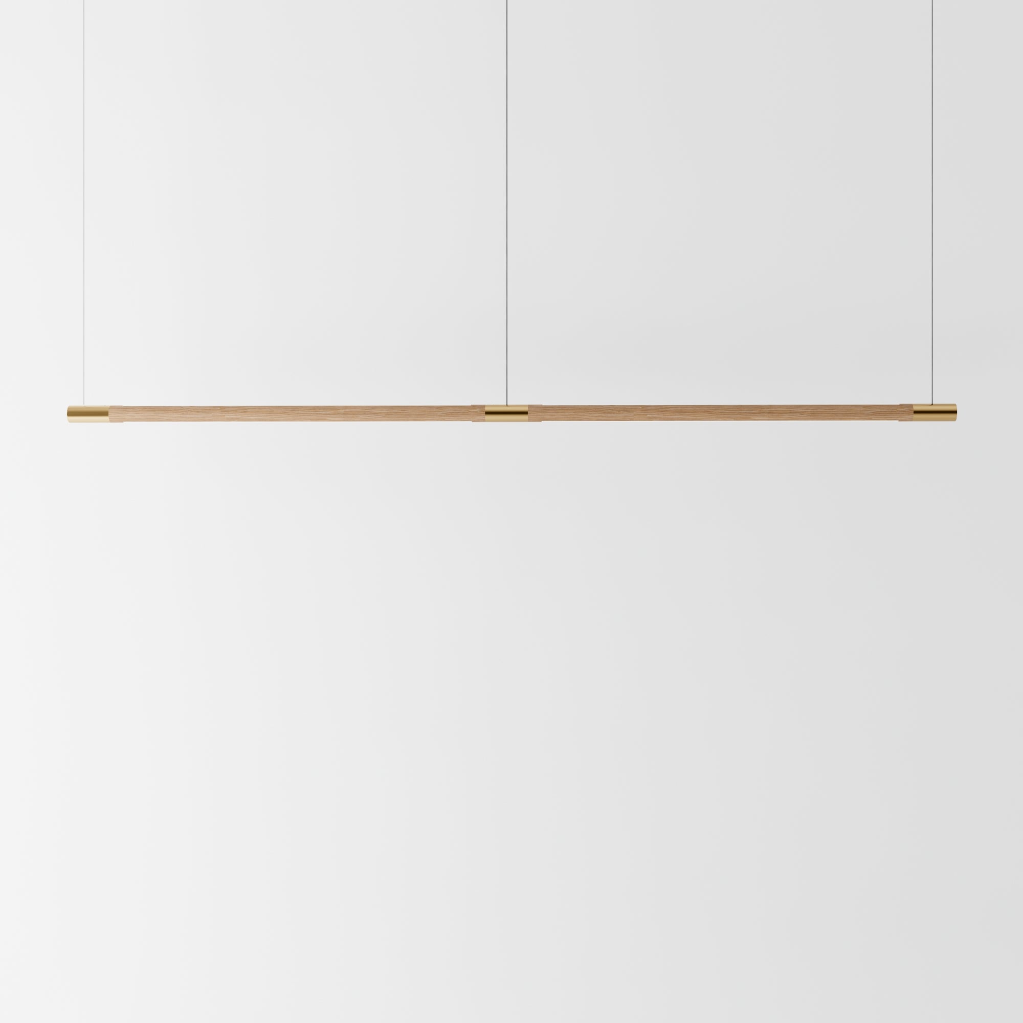 hollis morris Bennington Connect Up Down Pendant 2 natural oak brass