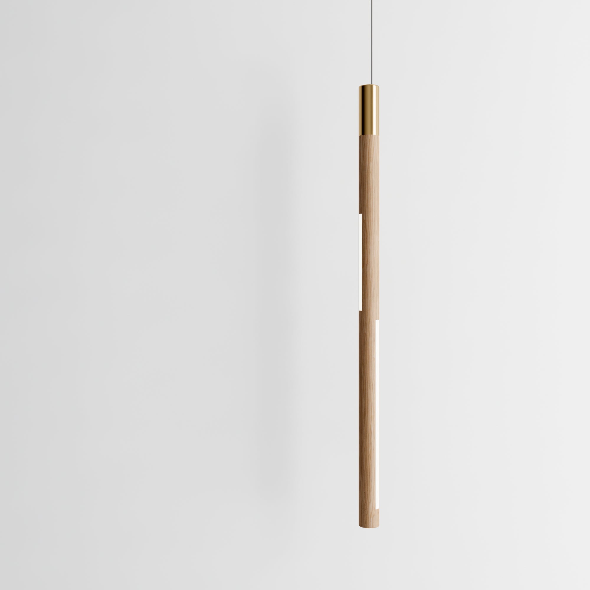 hollis morris Bennington Vertical render 4 foot natural oak brass