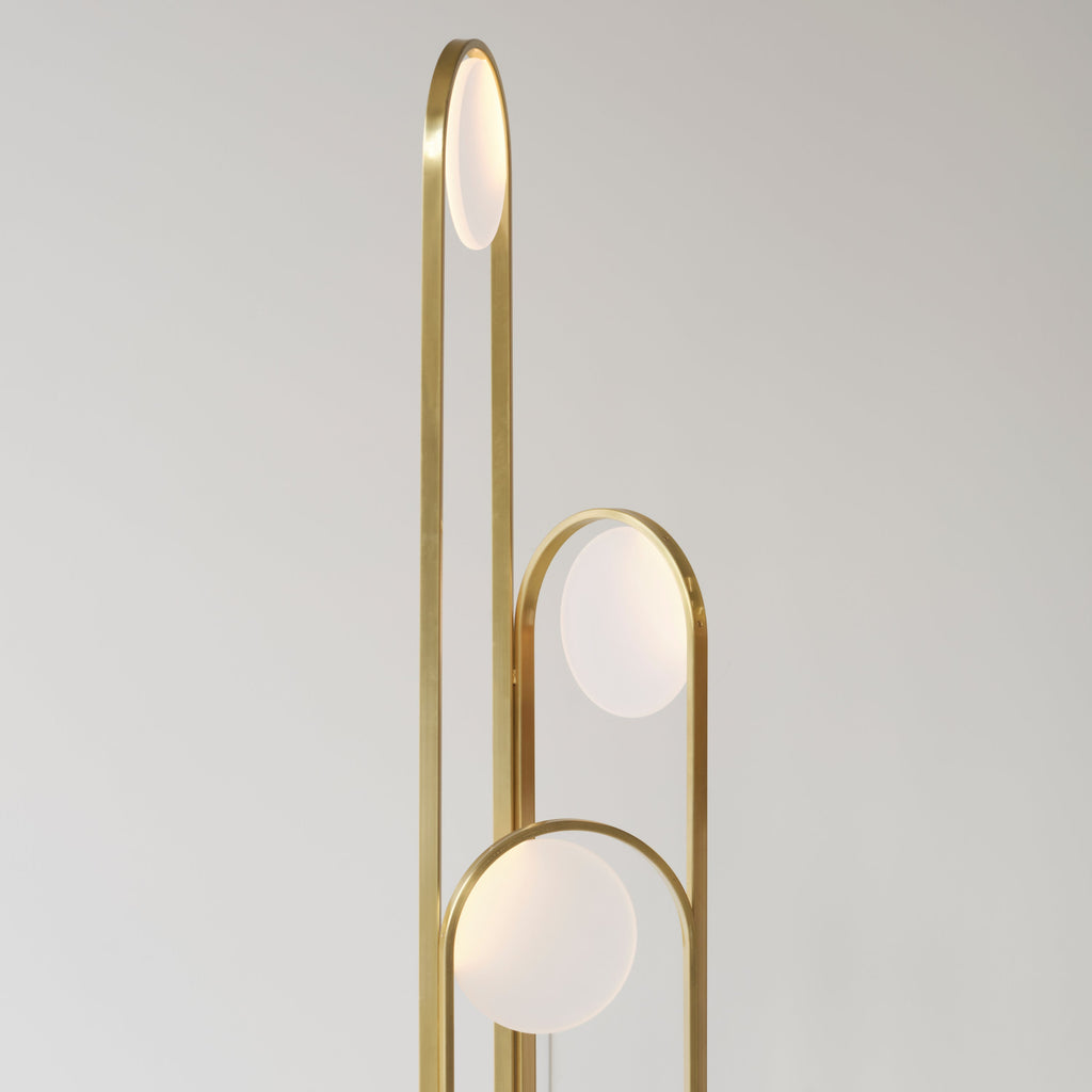 hollis morris ellipse floor lamp brass detail