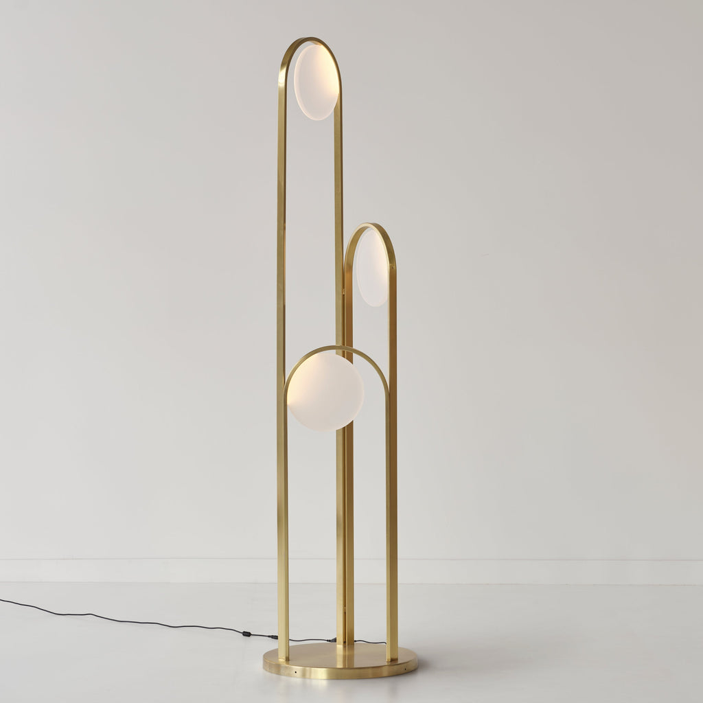 hollis morris ellipse floor lamp brass on