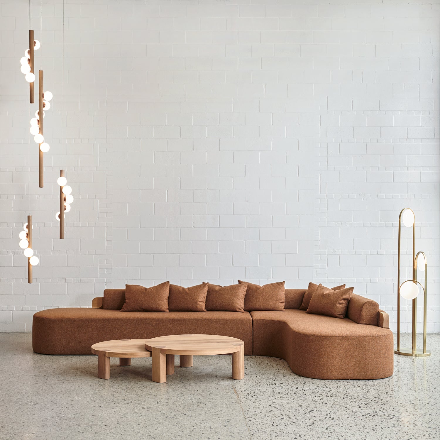 hollis morris riverside sofa levee coffee table ellipse floor light willow vertical
