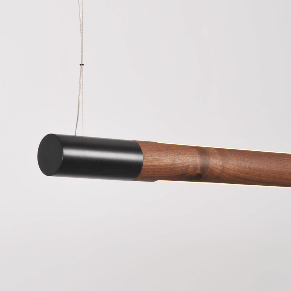 hollis morris bennington horizontal up down pendant walnut black