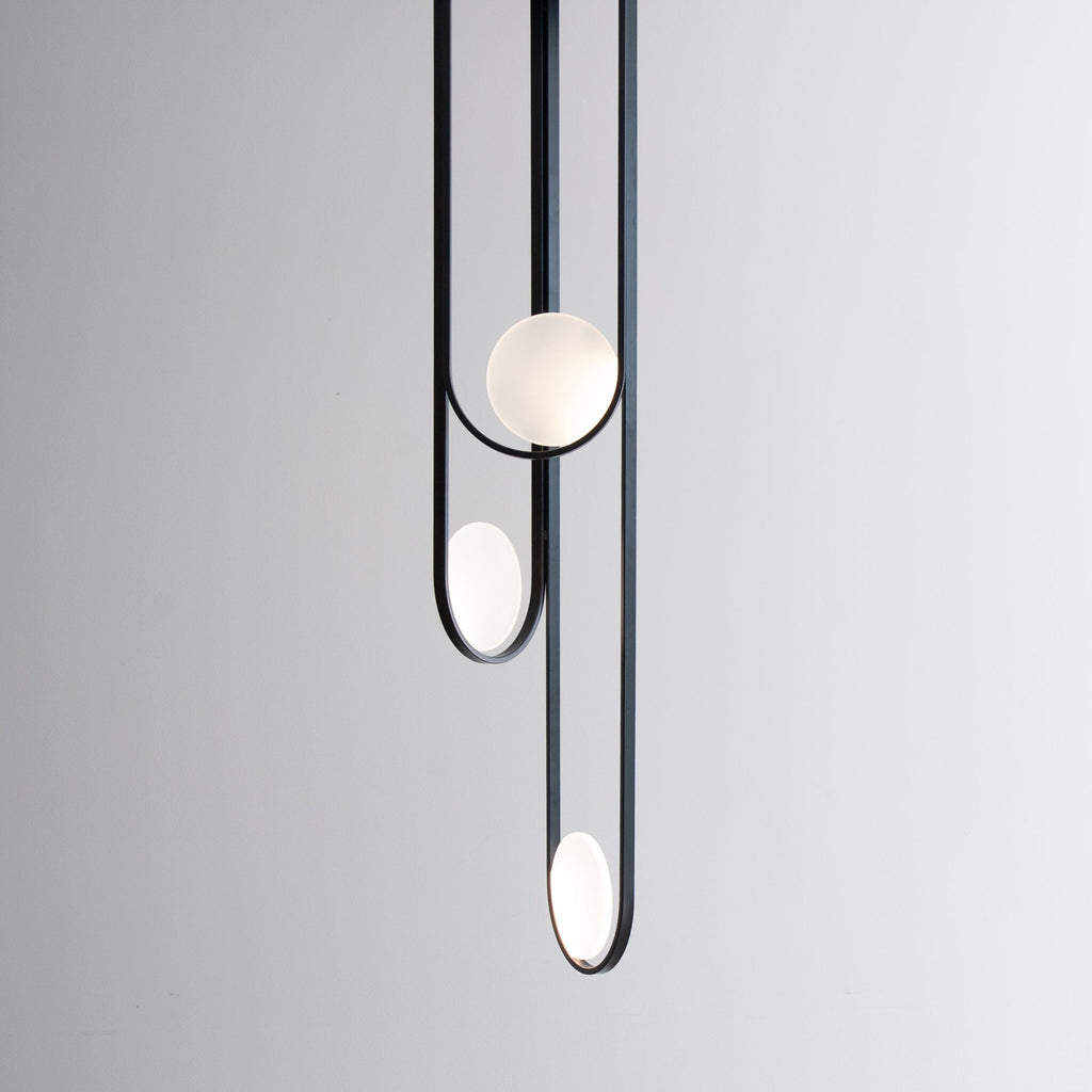 hollis morris ellipse chandelier black